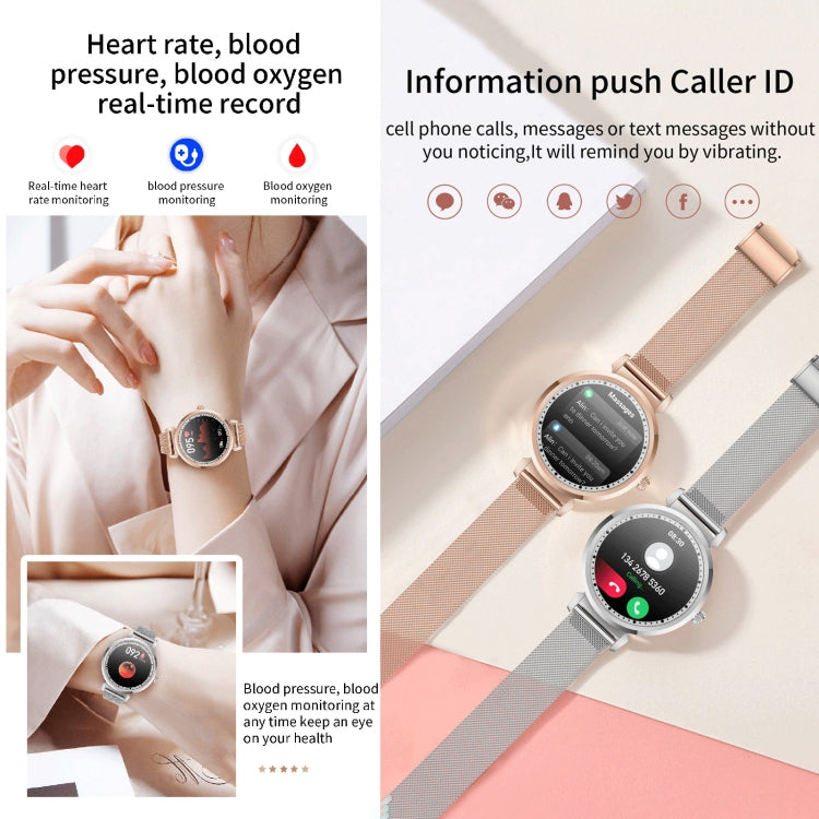 KC06 Women Menstrual Period Smart Watch Bracelet, Blood Pressure / Heart Rate Monitoring, Silicone Strap